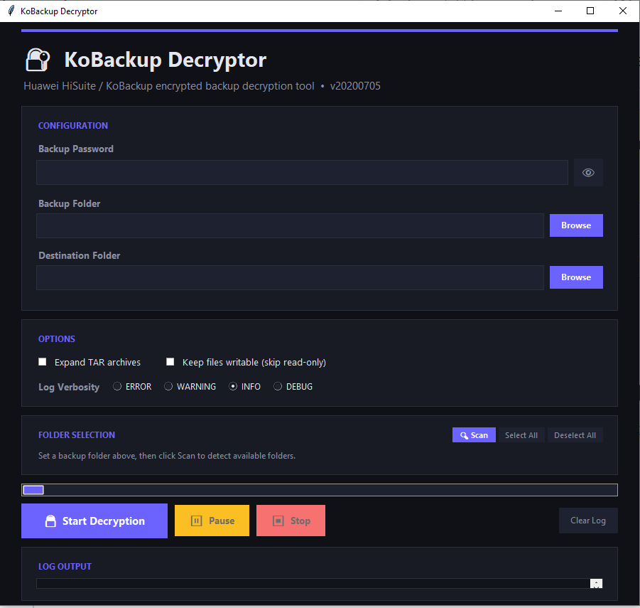 KoBackup Decryptor GUI